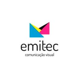 Logotipo da Emitec Comunicação Visual (Impressão de adesivos em Aparecida de Goiânia - GO)